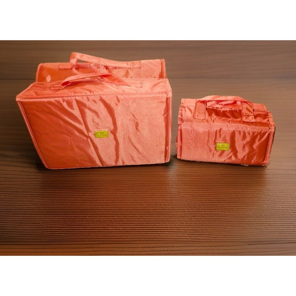 Joy Mangano JM Better Beauty Roll Up Cosmetic Travel Case 2 pack